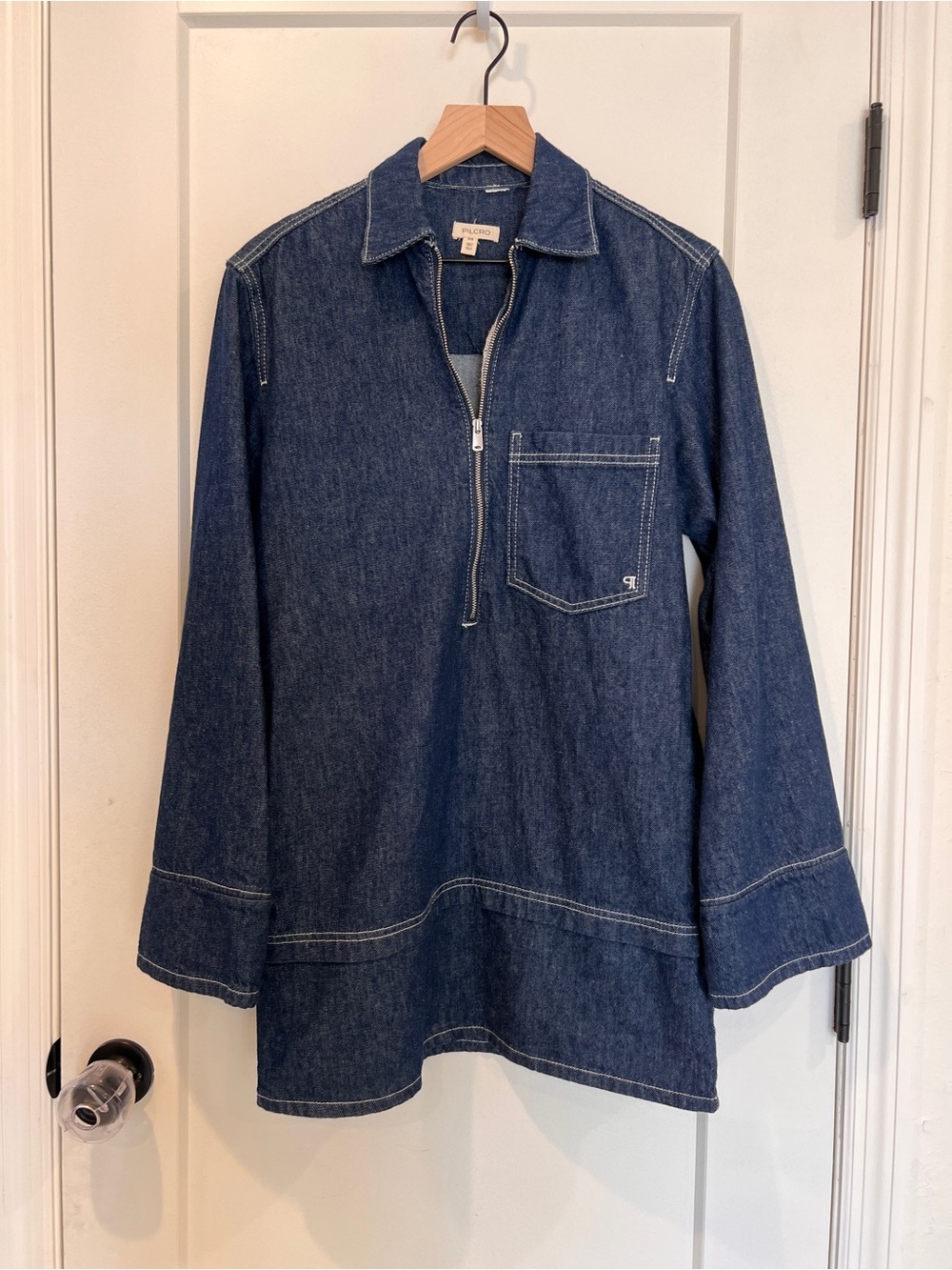 Anthropologie Pilcro Denim Mini Shift Dress